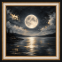 Full Moon Reflection Wall Art