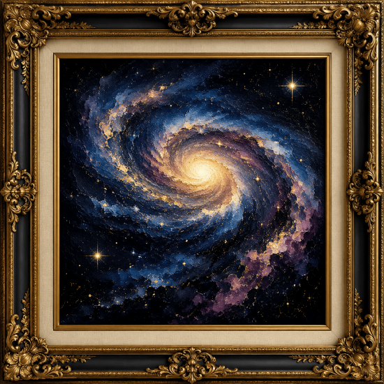 Midnight Galaxy Oil Print