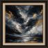 Midnight Storm Abstract Canvas