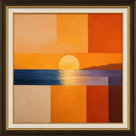 Sunset Horizon Color Block