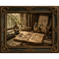 Vintage Botanist Study